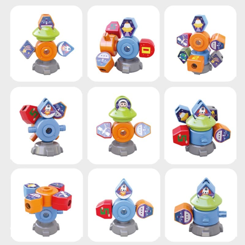 Hola Magic Toy Spaceship Shape Sorter Building Set thumbnail 4