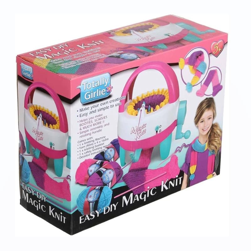 Totally Girlie Easy Diy Knitting Machine, With 22 Pins Loom