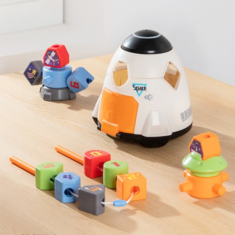 Hola Magic Toy Spaceship Shape Sorter Building Set thumbnail 3