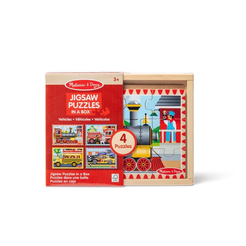 Wooden Vehicle Jigsaw Puzzles Set