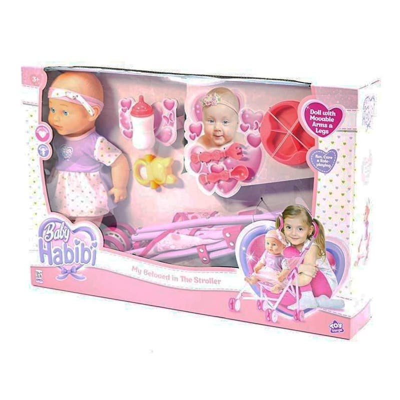 Baby Habibi Stroller Darling Doll - 14 inch thumbnail 3