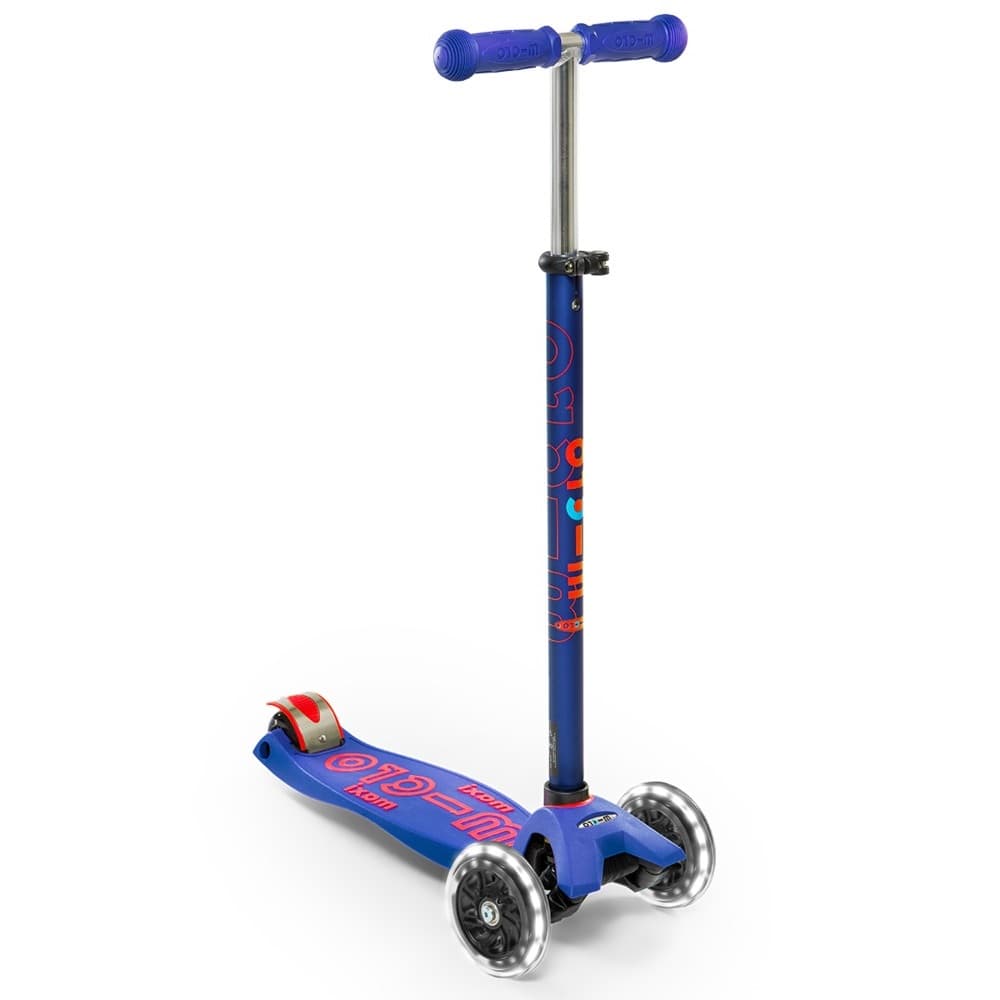 Micro Maxi Deluxe Scooter With Led Lightning - Blue