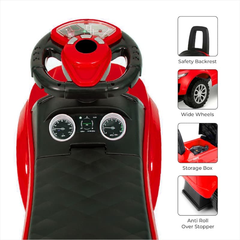 Moon Zippy Baby Sports Car - Red thumbnail 4