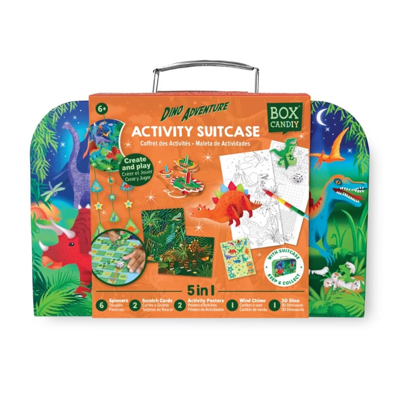 Box Candiy - Dino Adventure Travel Suitcase Multi Craft And Activity Set