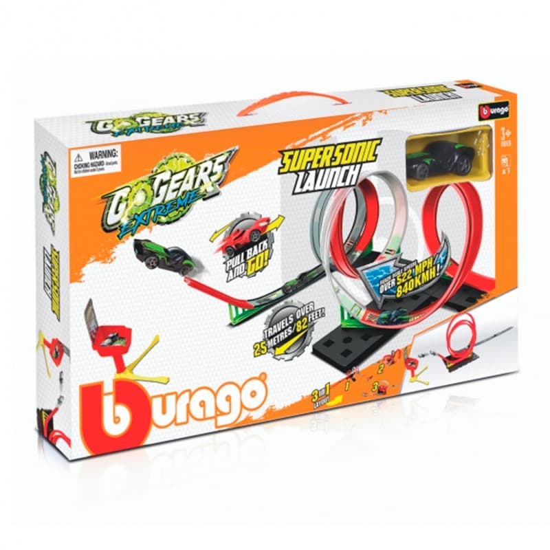 Bburago - Go Gears 3 in 1 SuperSonic Launch