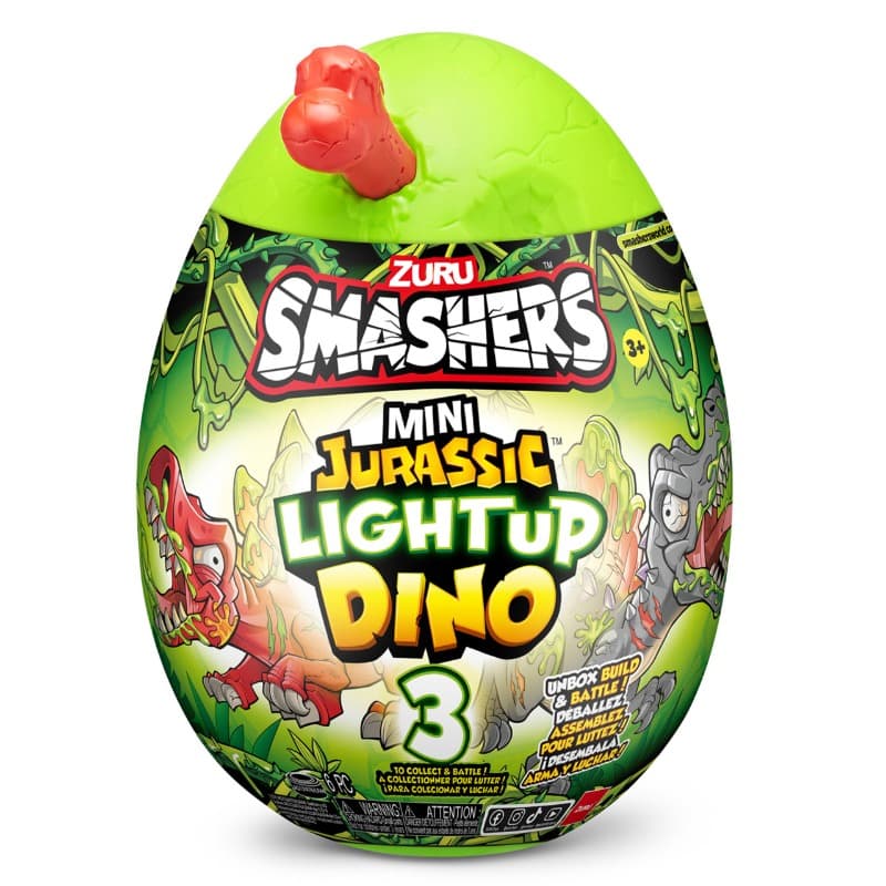 Smashers Mini Jurassic Light Up Dino Egg - Assorted