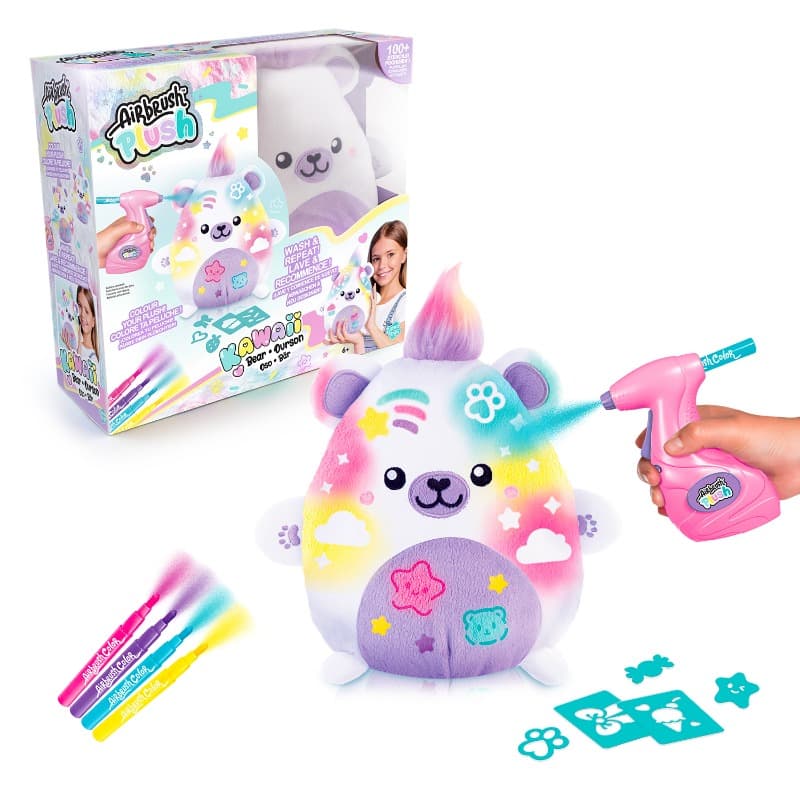CANAL TOYS-Airbrush Plush – Kawaii Bear thumbnail 2
