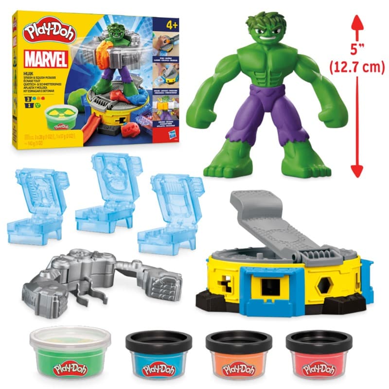 Play-Doh Marvel Hulk Smash And Squish Playset with Hulk Action Figure thumbnail 5