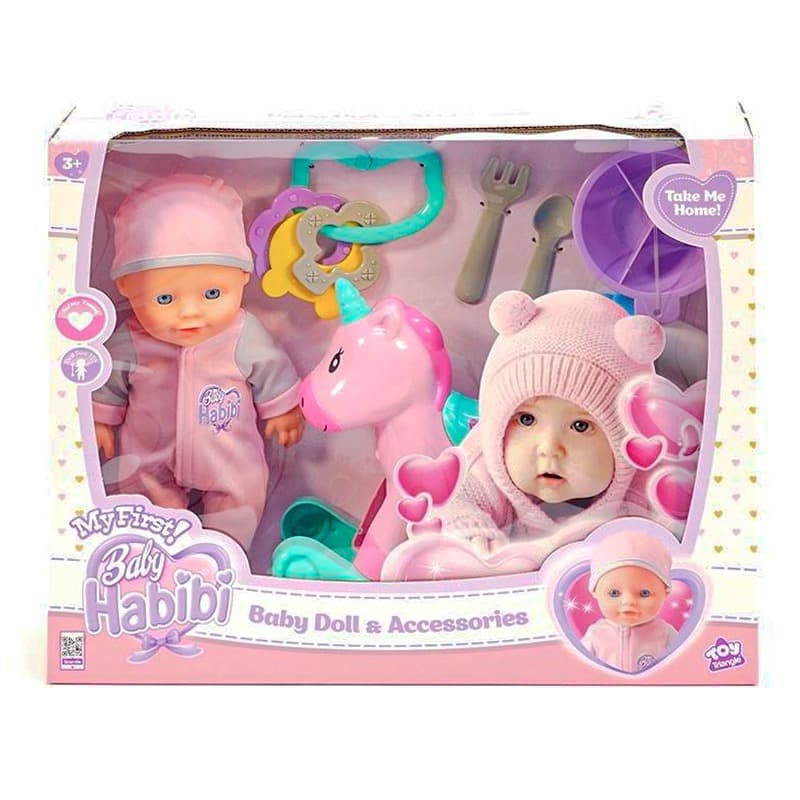 Baby Habibi My First Unicorn Doll and Accessories - 10 Inch thumbnail 4