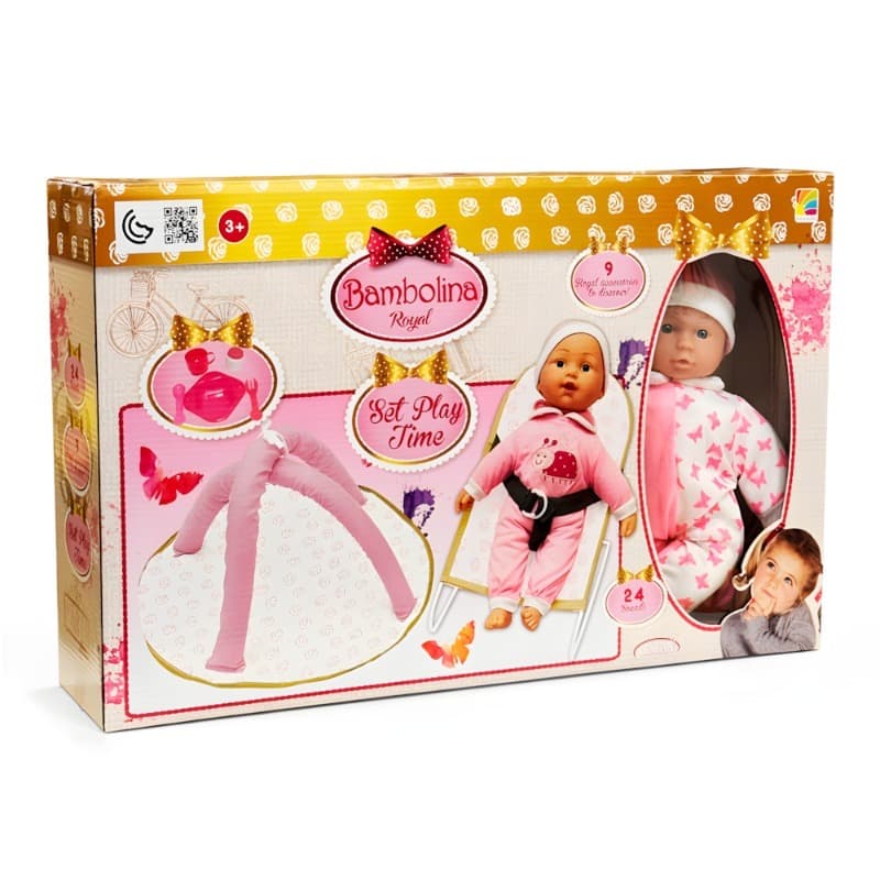 Bambolina Royal - Doll Baby With Baby Walkear Set 8-in-1 - Assorted thumbnail 2