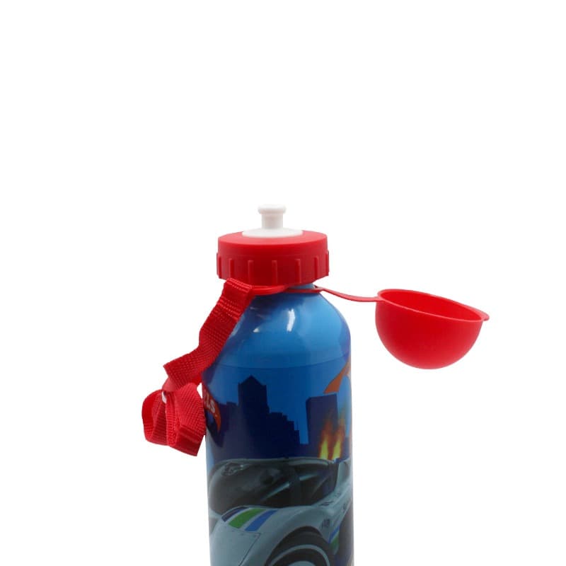 Hot Wheels Monster Trucks Metal Water Bottle With Straps thumbnail 3