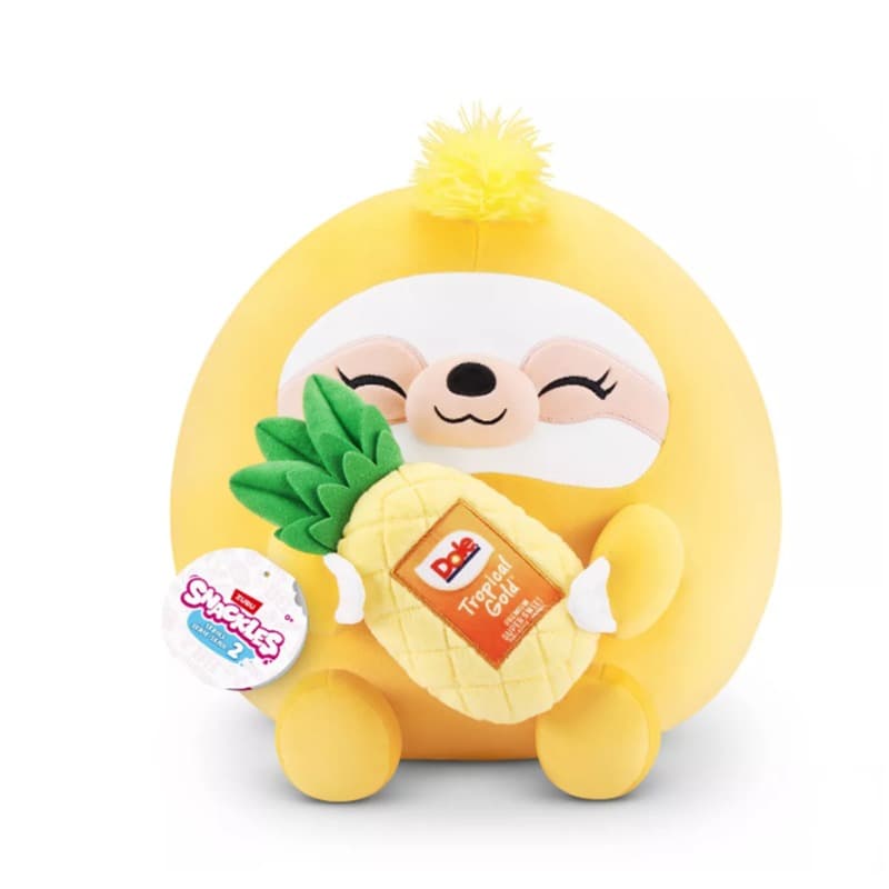 Snackles Sloth with Pineapple Plush Toy 14 inch