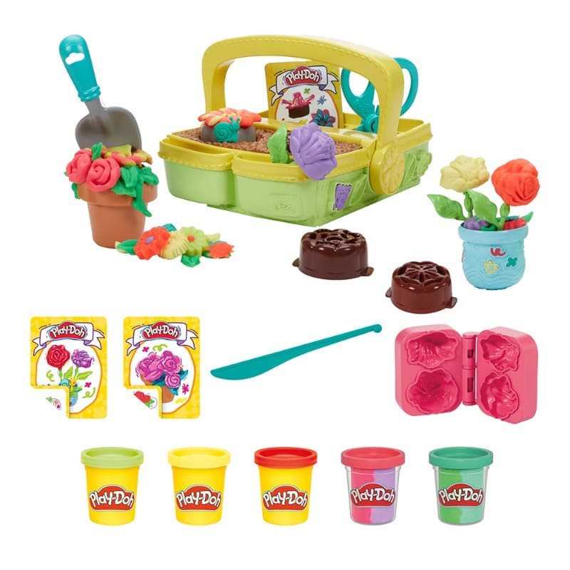 Play Doh Blooming Flower Garden Toy Clay Playset For Kids thumbnail 2