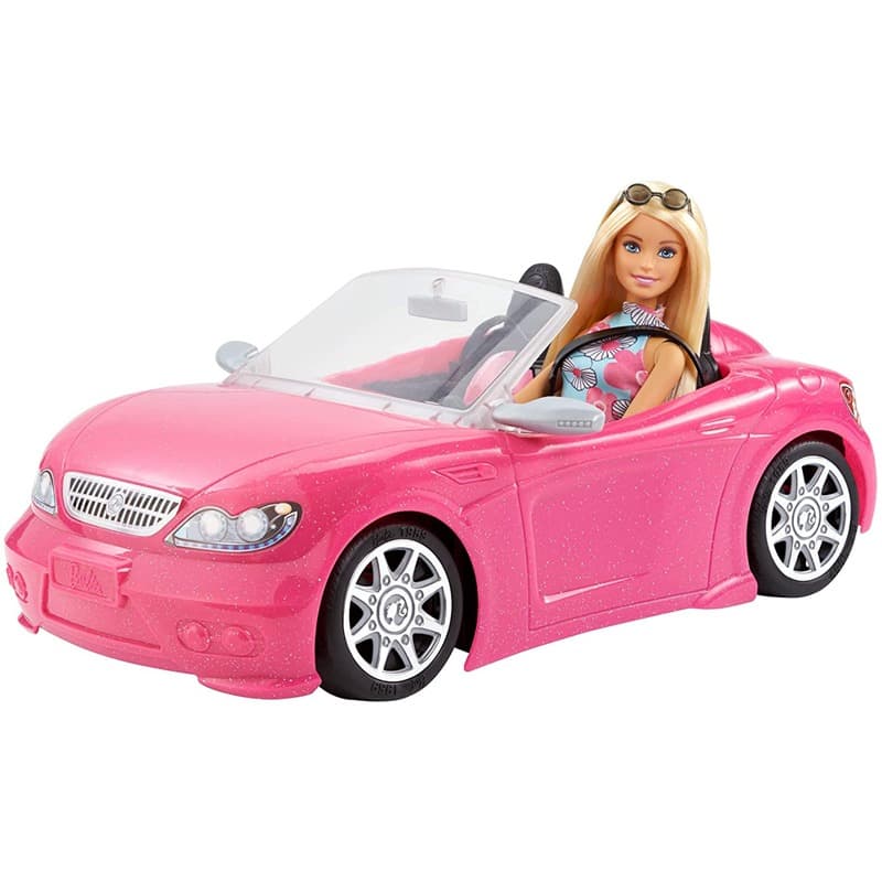 Barbie Glam Convertible Vehicle With Doll thumbnail 2