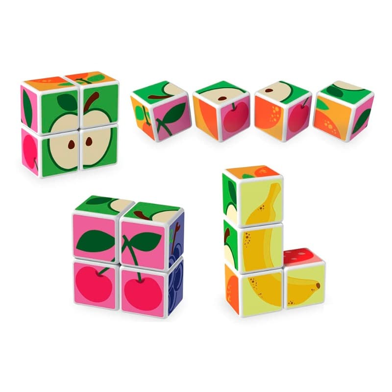 Geomag Magicube Printed Fruit With Cards - 7 Pcs thumbnail 4