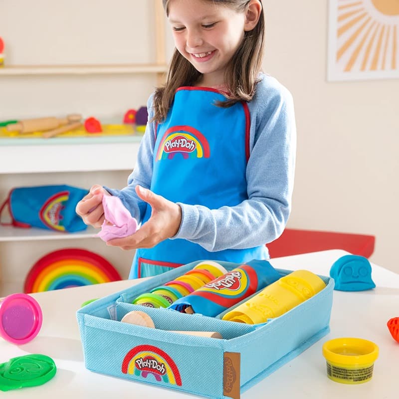 Play-Doh Set with Creative Mat Modelling Tins Box Apron & Tools thumbnail 4