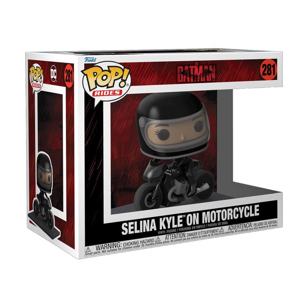 Funko Pop Rides The Batman Selina Kyle And Motorcycle Cat Woman thumbnail 3