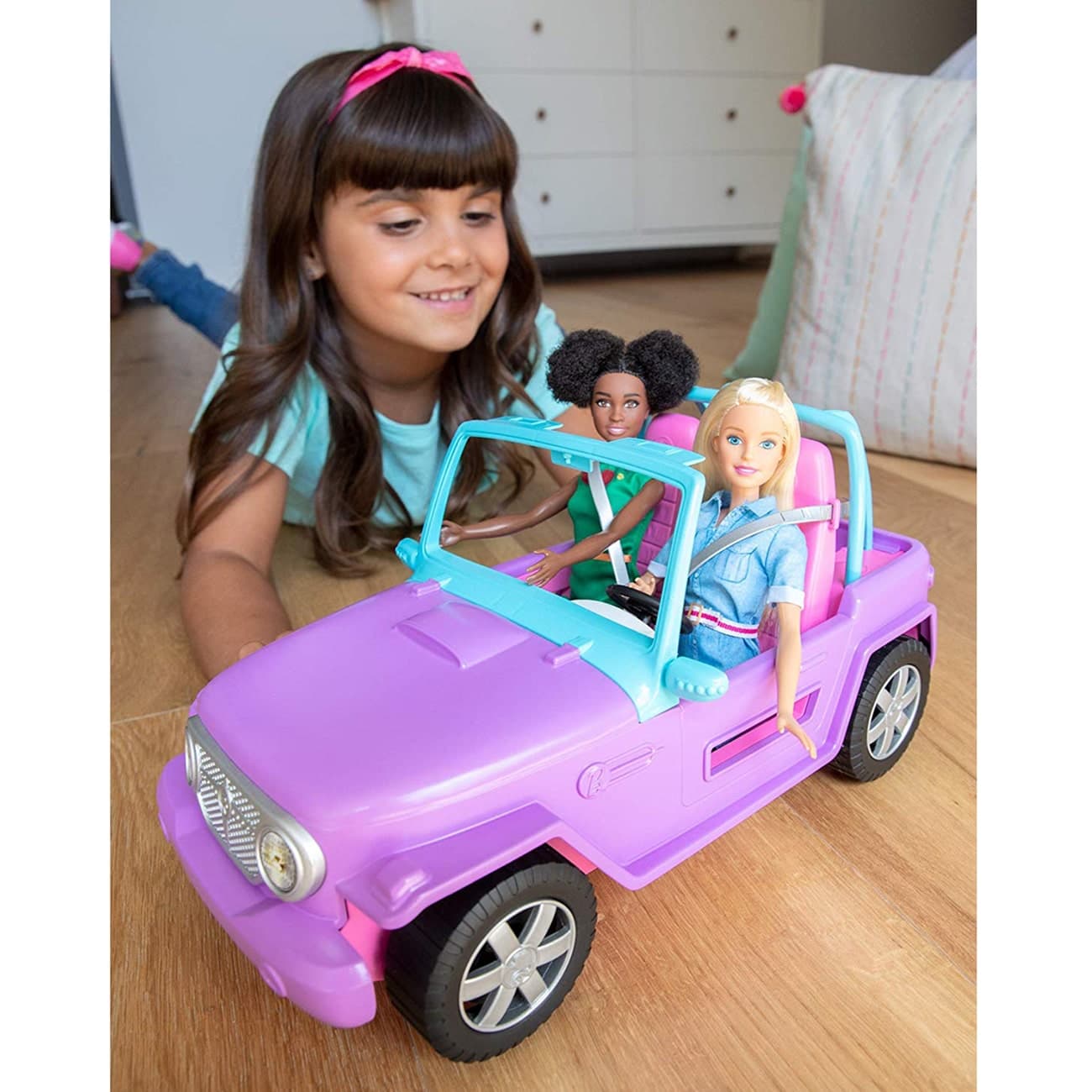 Barbie Off Road Vehicle Purple With Pink Seats thumbnail 3