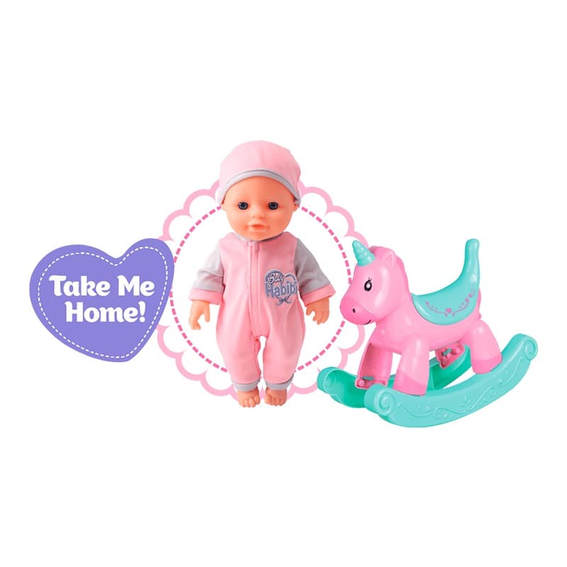 Baby Habibi My First Unicorn Doll and Accessories - 10 Inch thumbnail 3