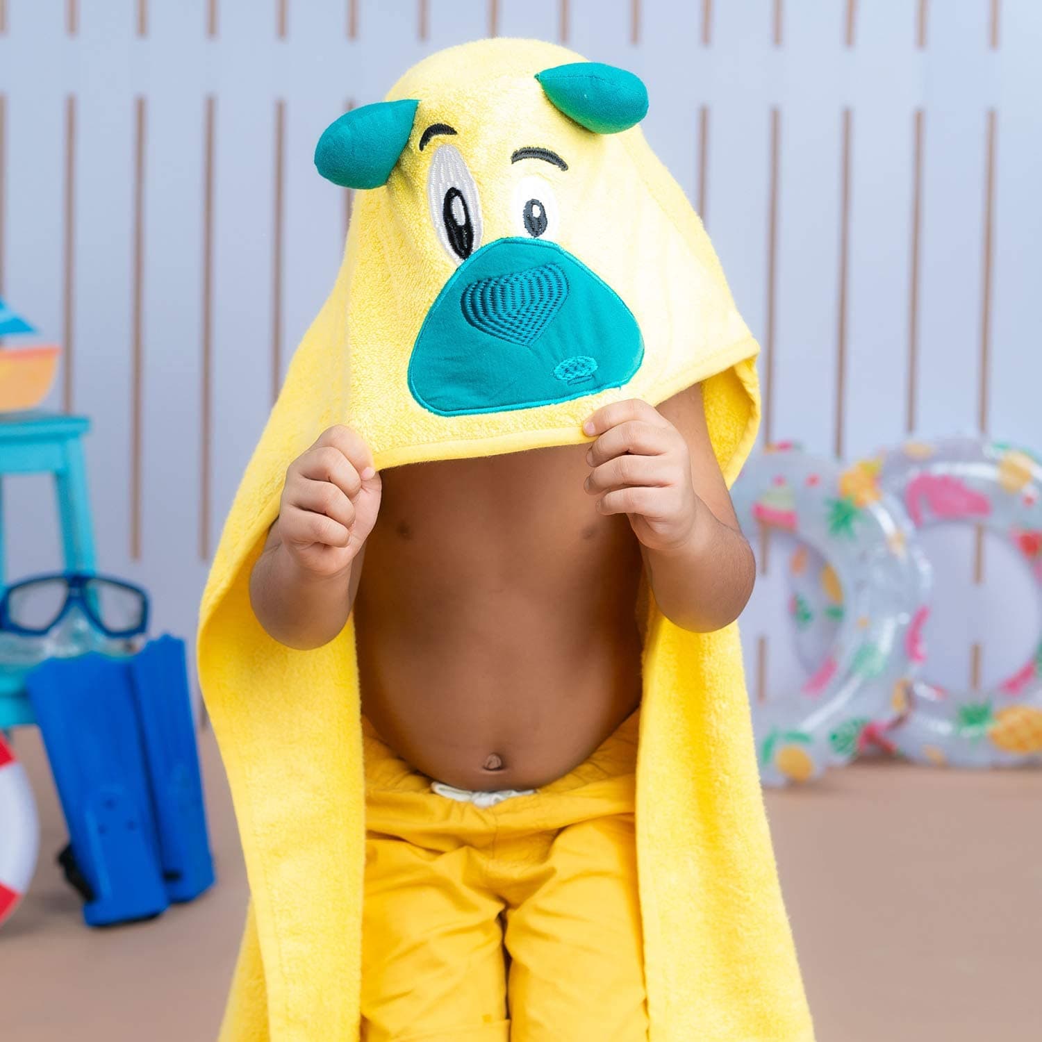Rabbit Cotton Baby Bath Towel - Bear thumbnail 2