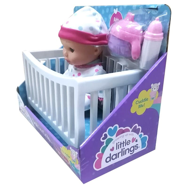 Baby Maziuna Little Darlings Doll In Crib thumbnail 3
