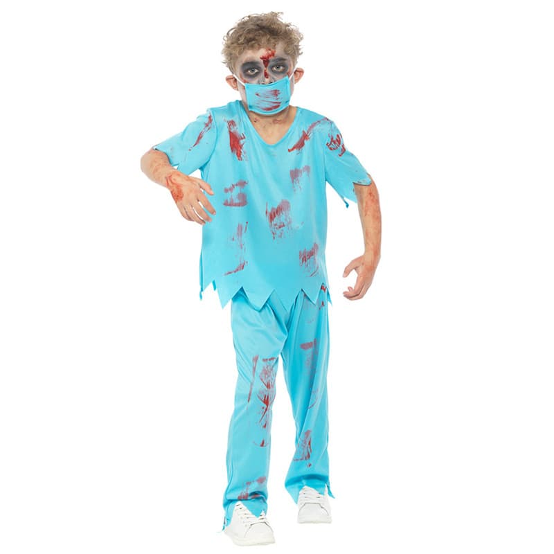 Mad Toys Zombie Doctor Surgeon Kids Halloween Costume - XL thumbnail 3
