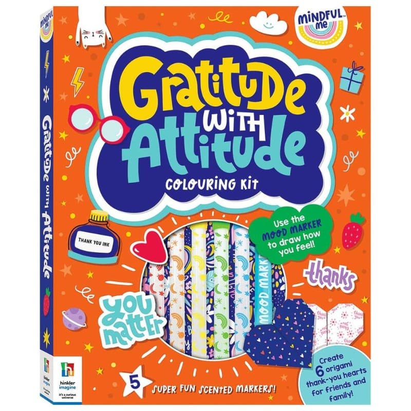 Hinkler Mindful Me Gratitude With Attitude Coloring Kit