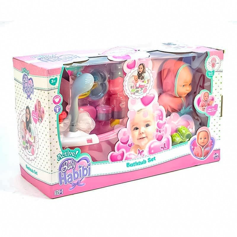 Baby Habibi My First Doll Bathtub Set - 14 inch thumbnail 3