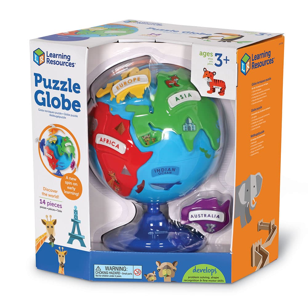 Learning Resources Puzzle Globe 3-D Geography Puzzle