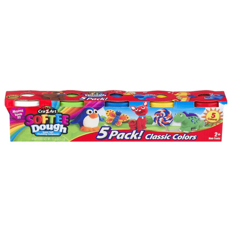 Cra-Z-Art Softee Dough - 5 Color Pack thumbnail 3