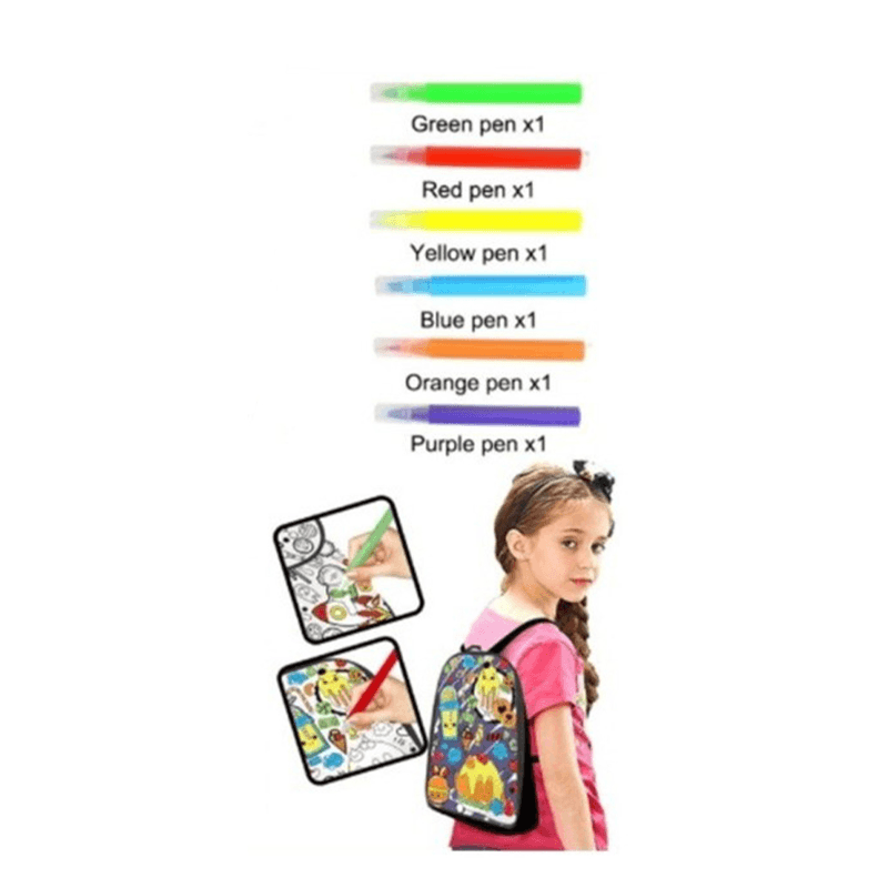 Dinosaur World Graffiti Washable Kids' Backpack thumbnail 2