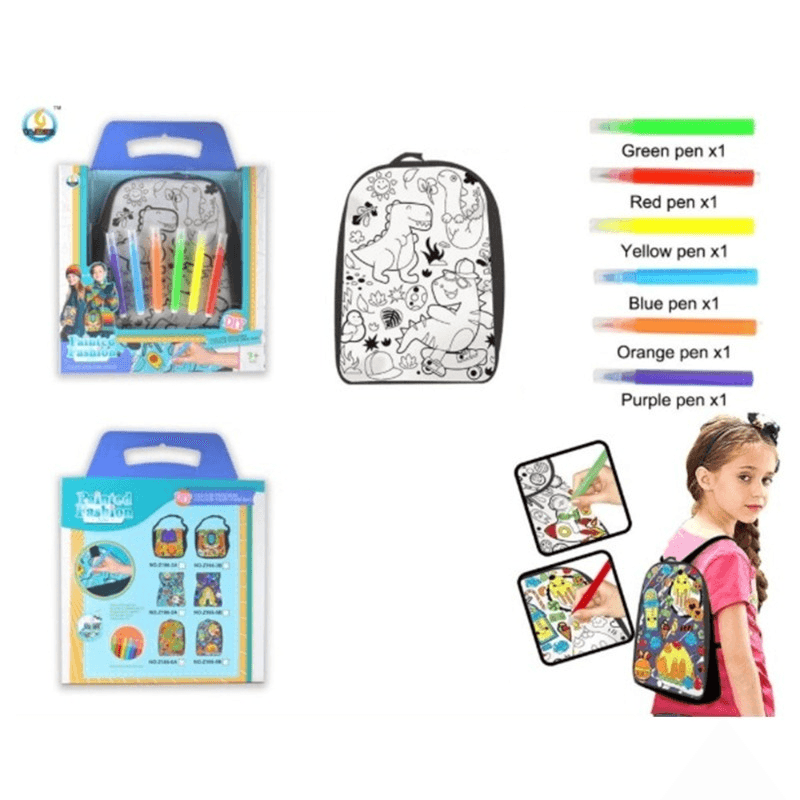 Dinosaur World Graffiti Washable Kids' Backpack thumbnail 4