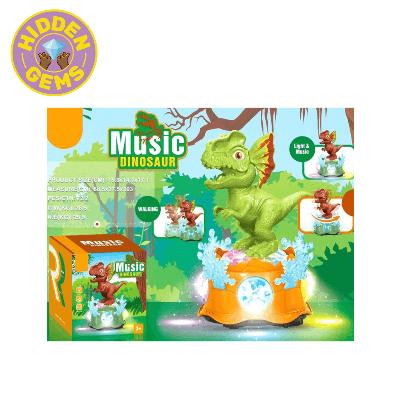 B/O Universal Light Snowflake Music Dinosaur