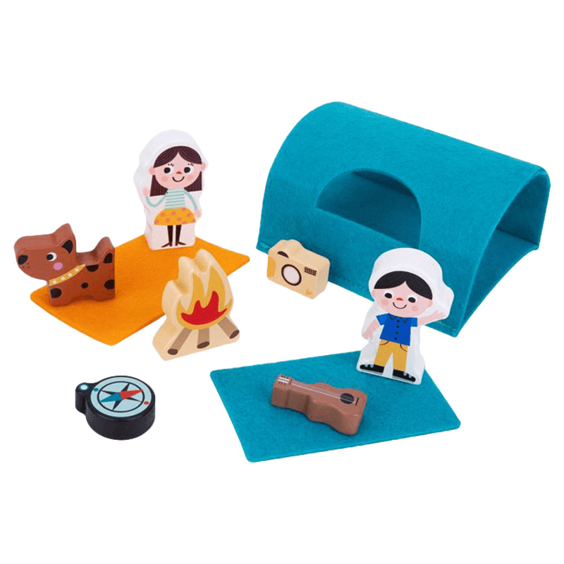 Tooky Toy Wooden Camping Van RV Playset thumbnail 4