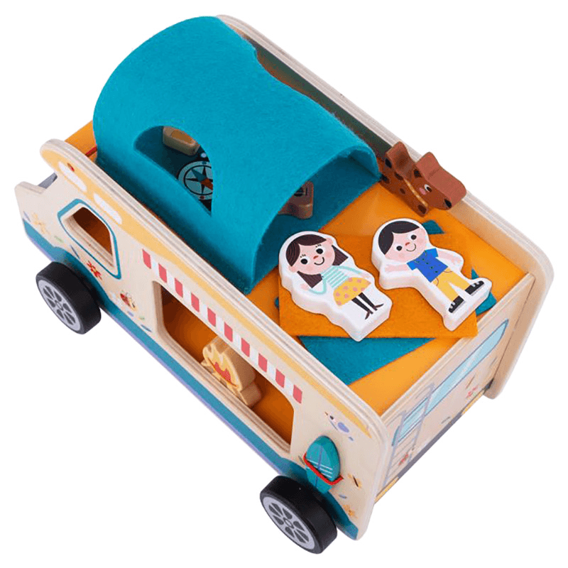 Tooky Toy Wooden Camping Van RV Playset thumbnail 2